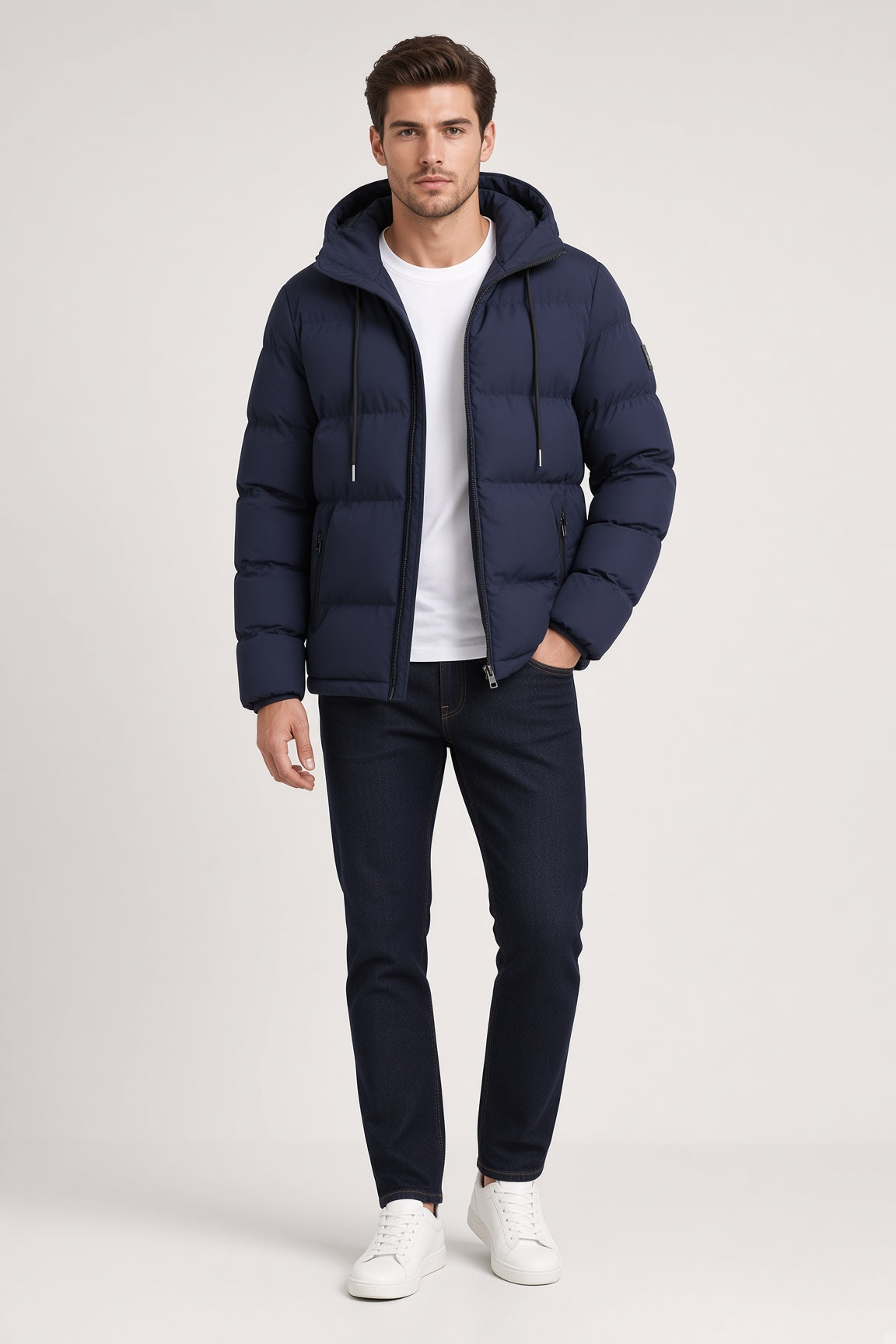 Stylische Winterjacke Damen mit Kapuze und taillierter Passform - 4 - Trendlinie
