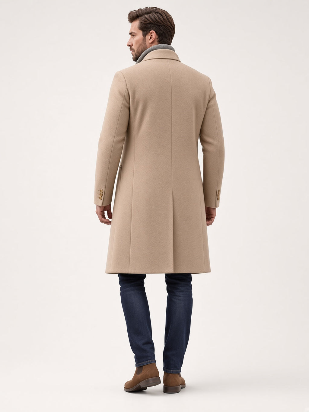 Eleganter Mantel Damen mit klassischem Schnitt und praktischen Taschen - 3 - Trendlinie