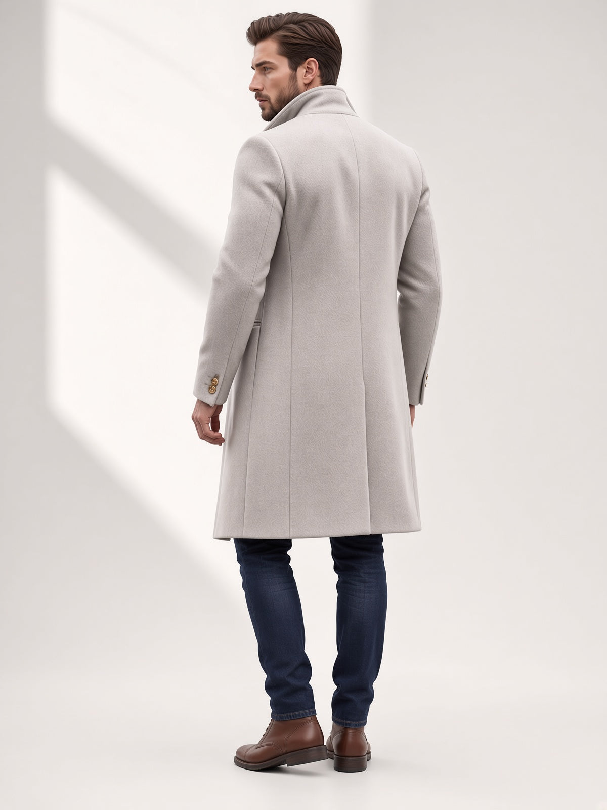 Eleganter Mantel Damen mit klassischem Schnitt und praktischen Taschen - 6 - Trendlinie