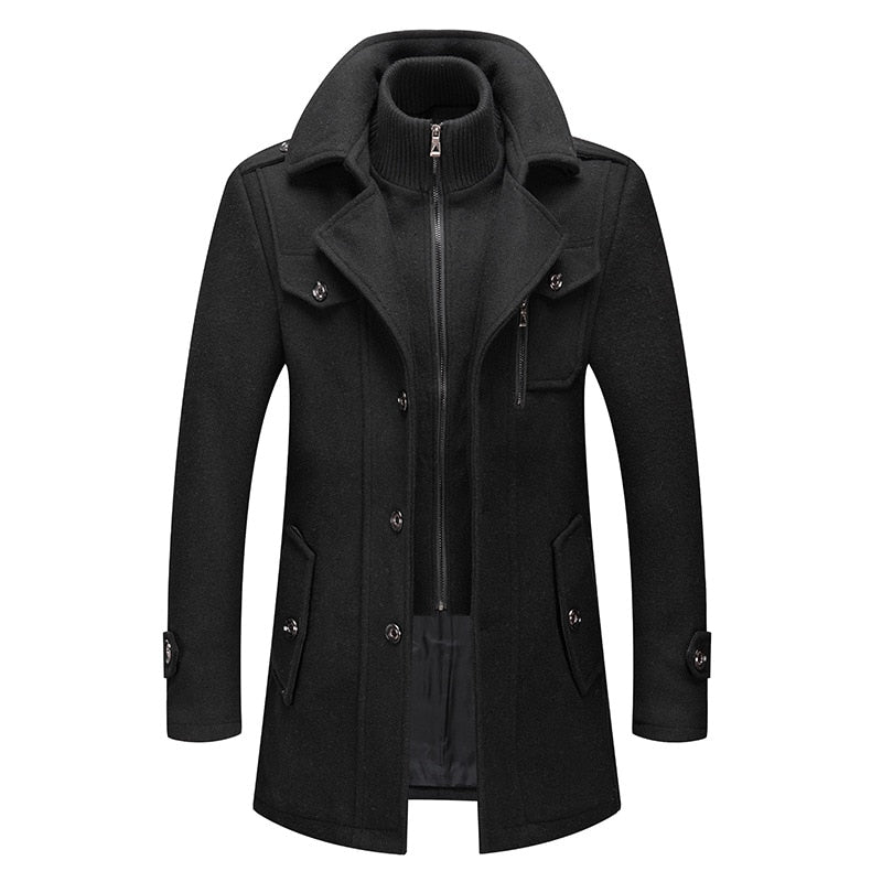 Herren Winterjacke mit hohem Kragen und praktischen Taschen - 5 - Trendlinie