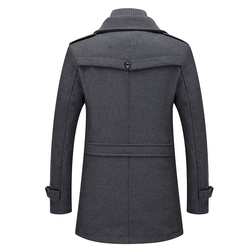 Herren Winterjacke mit hohem Kragen und praktischen Taschen - 7 - Trendlinie