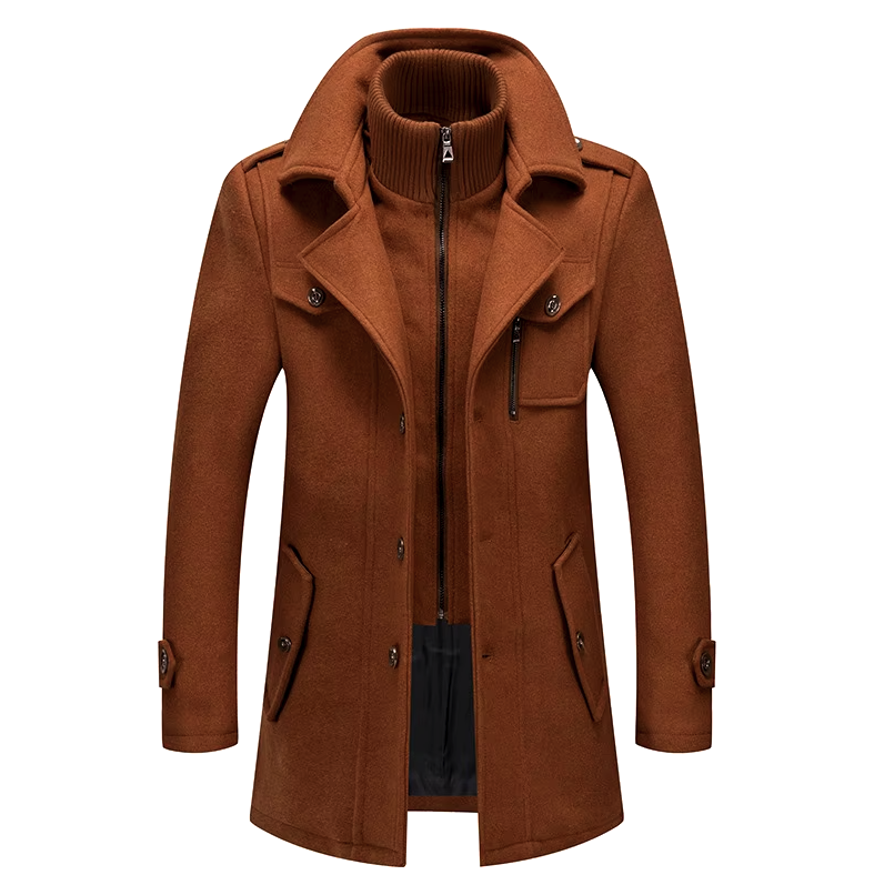 Herren Winterjacke mit hohem Kragen und praktischen Taschen - 8 - Trendlinie
