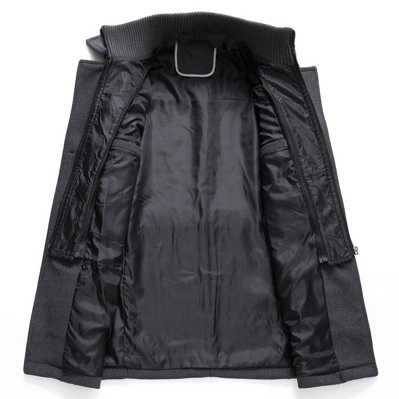 Herren Winterjacke mit hohem Kragen und praktischen Taschen - 11 - Trendlinie