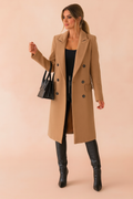 Damen Mantel mit doppelter Knopfleiste und klassischem Schnitt - 1 - Trendlinie
