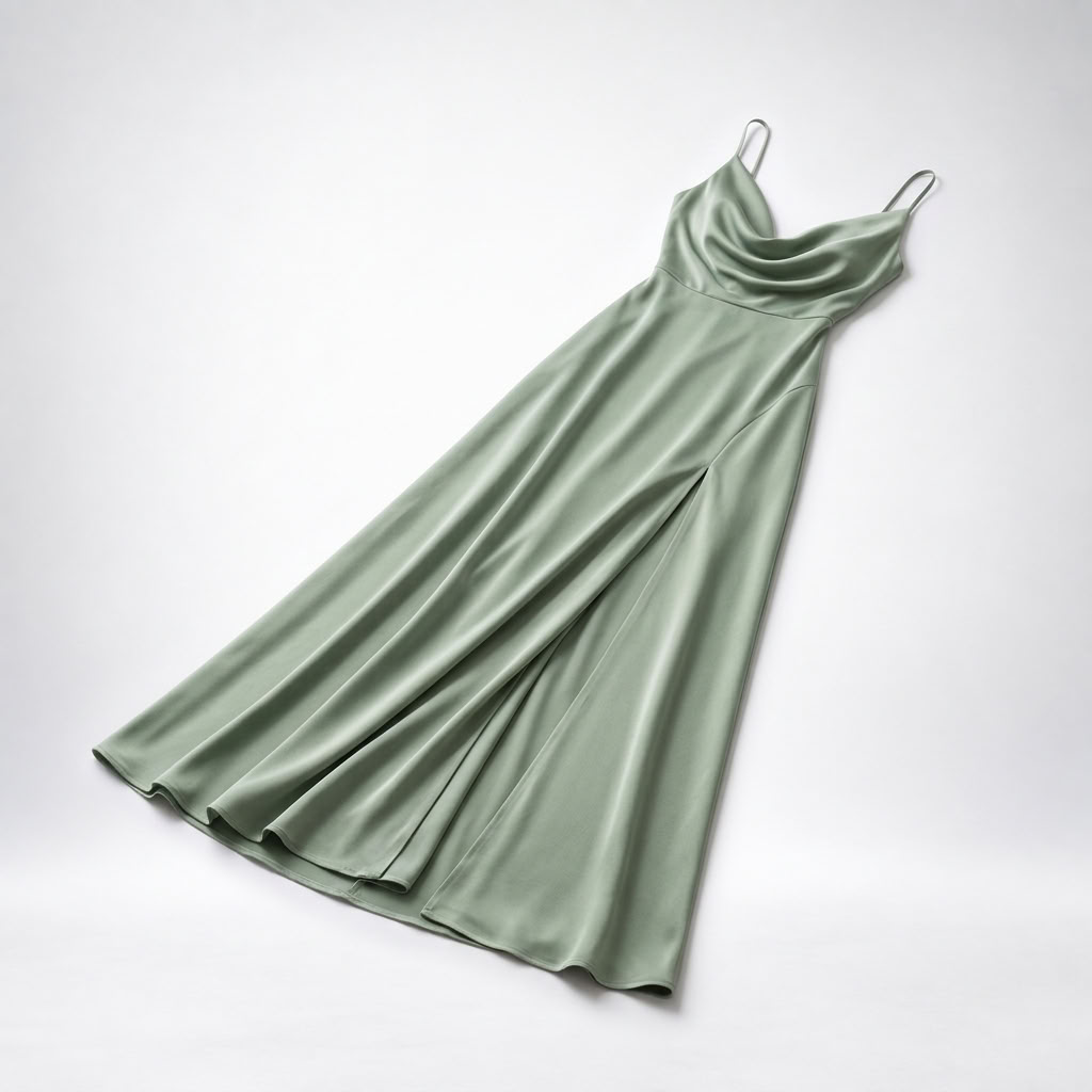 Maxikleid Damen mit V-Ausschnitt und seitlichem Schlitz - 4 - Trendlinie