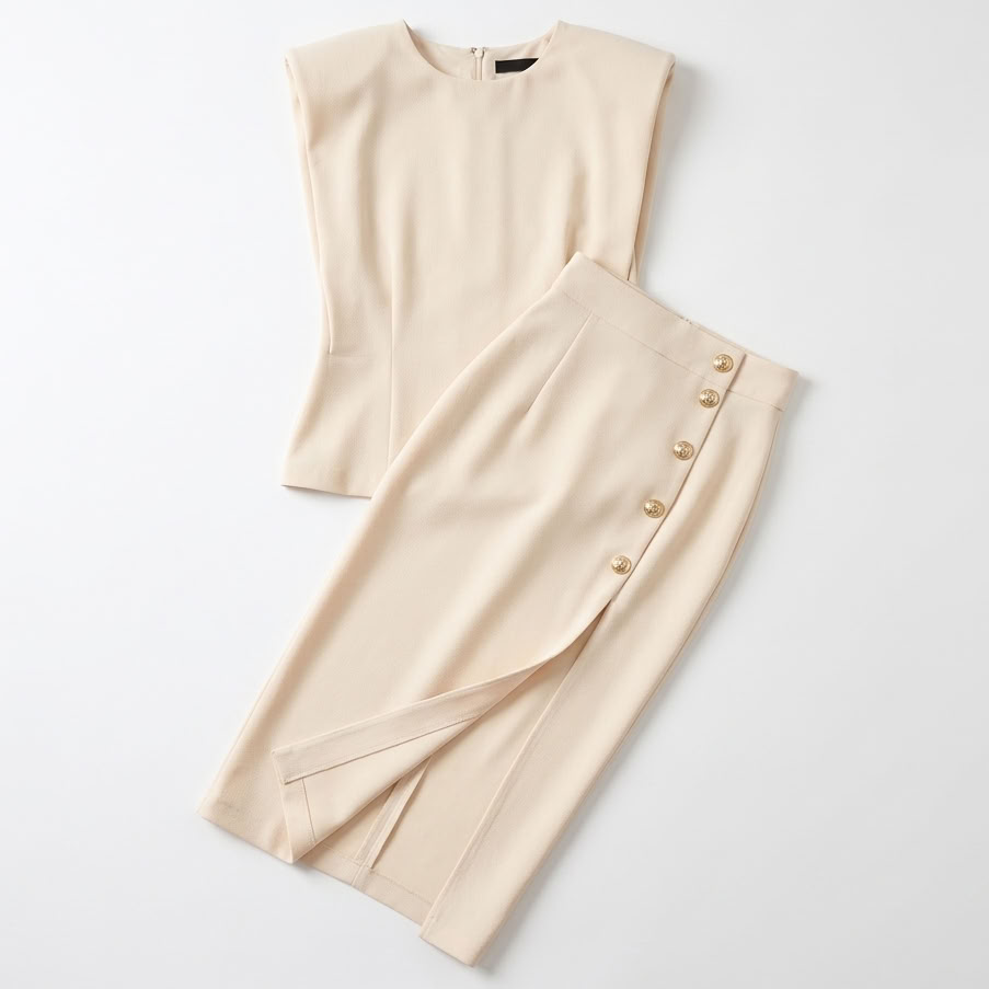 Maxikleid Damen mit tailliertem Schnitt und seitlichem Schlitz - 4 - Trendlinie