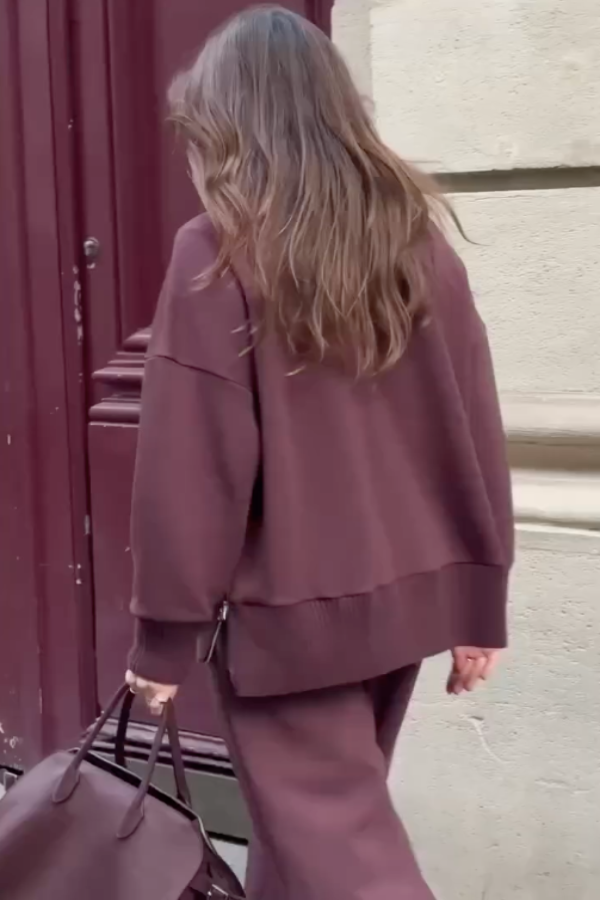 Lässiges Damen Outfit mit weitem Schnitt und trendiger Farbe - 3 - Trendlinie