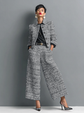 Elegantes Damen Outfit mit modischer Jacke und weiten Hosen - 1 - Trendlinie