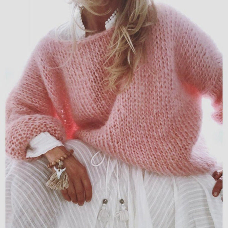 Pullover Damen mit weitem Schnitt und Off-Shoulder-Ausschnitt - 4 - Trendlinie
