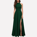 Abendkleid Damen mit hohem Schlitz und tailliertem Schnitt - 2 - Trendlinie