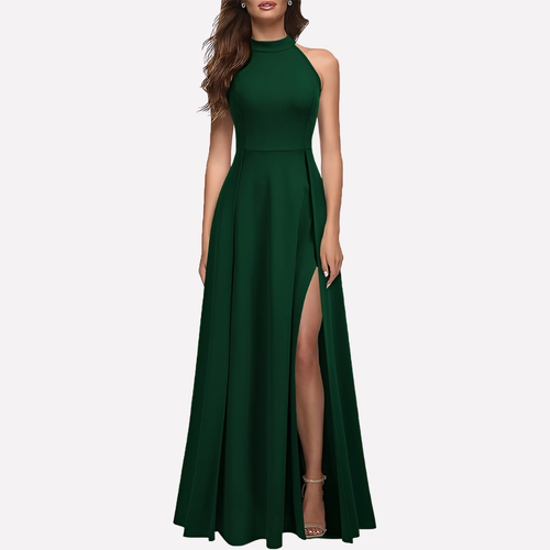 Abendkleid Damen mit hohem Schlitz und tailliertem Schnitt - 2 - Trendlinie