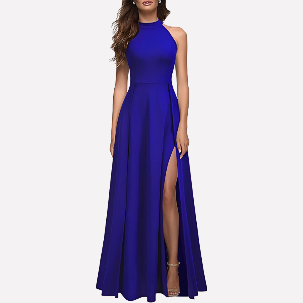 Abendkleid Damen mit hohem Schlitz und tailliertem Schnitt - 4 - Trendlinie