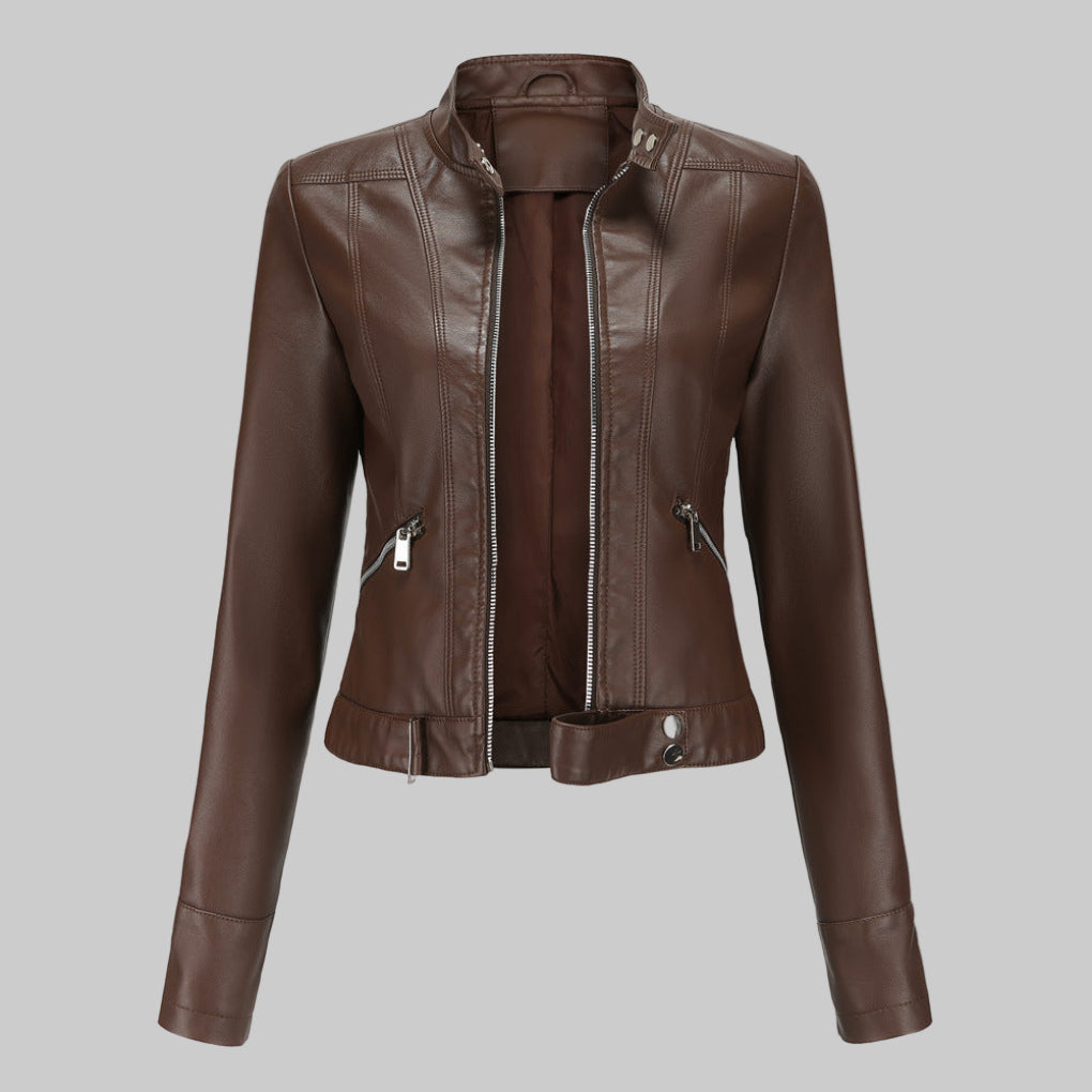 Damenjacke mit Stehkragen und figurbetontem Schnitt - 3 - Trendlinie