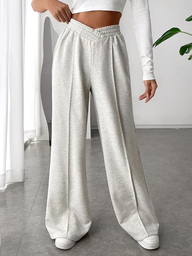 Weite Hose Damen mit hohem Bund und lässigem Schnitt für einen entspannten Look - 1 - Trendlinie