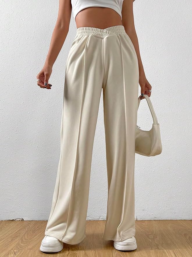 Weite Hose Damen mit hohem Bund und lässigem Schnitt für einen entspannten Look - 3 - Trendlinie