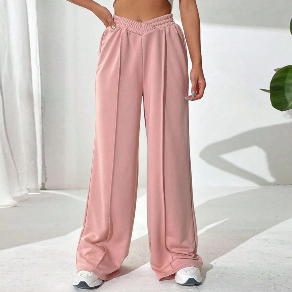 Weite Hose Damen mit hohem Bund und lässigem Schnitt für einen entspannten Look - 5 - Trendlinie