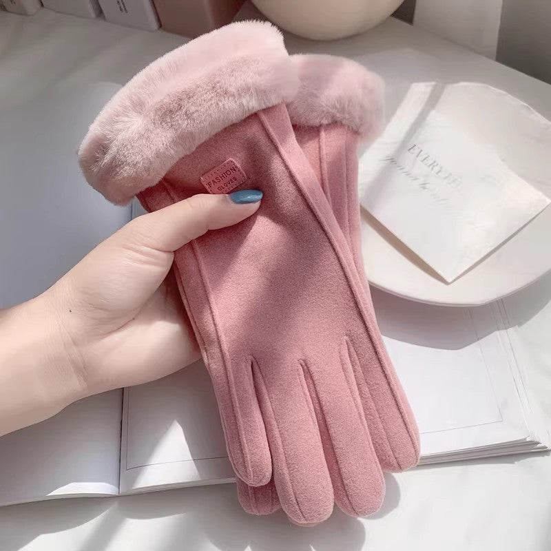 Damenhandschuhe mit Fleece-Futter und Touchscreen-Funktion - 2 - Trendlinie
