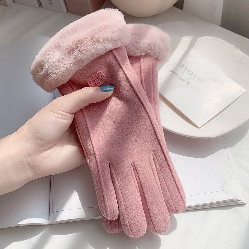 Damenhandschuhe mit Fleece-Futter und Touchscreen-Funktion - 4 - Trendlinie