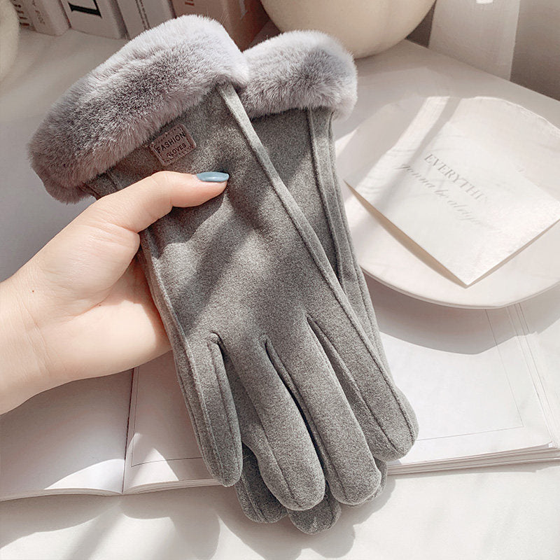 Damenhandschuhe mit Fleece-Futter und Touchscreen-Funktion - 5 - Trendlinie