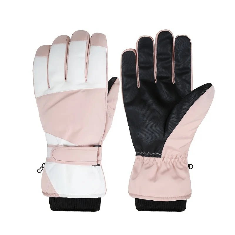 Damen Winterhandschuhe mit elastischem Bündchen und modernem Design - 1 - Trendlinie