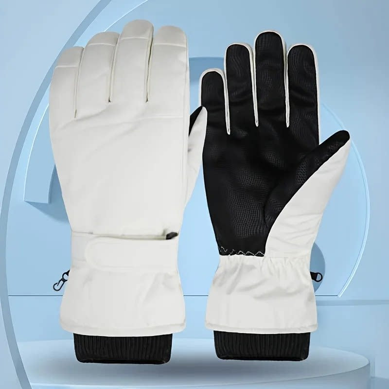 Damen Winterhandschuhe mit elastischem Bündchen und modernem Design - 2 - Trendlinie