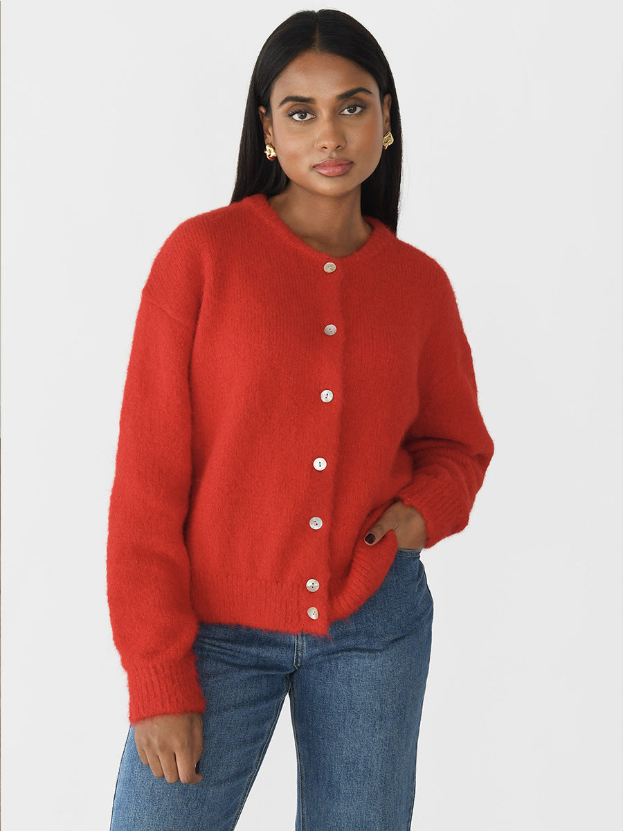 Damen Cardigan mit Knöpfen – Lässiger Schnitt und zeitlose Farben - 6 - Trendlinie