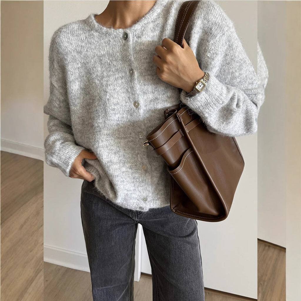 Damen Cardigan mit Knöpfen – Lässiger Schnitt und zeitlose Farben - 7 - Trendlinie