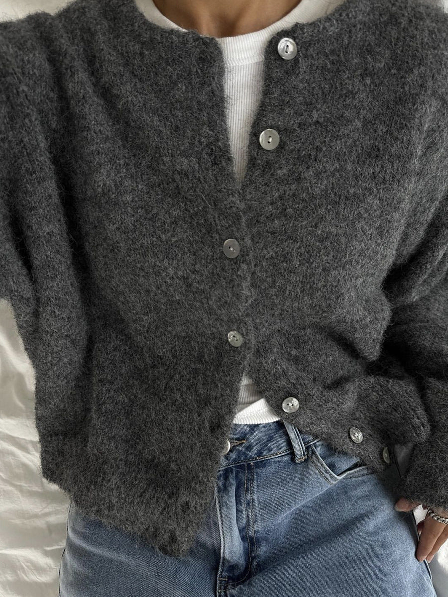 Damen Cardigan mit Knöpfen – Lässiger Schnitt und zeitlose Farben - 10 - Trendlinie