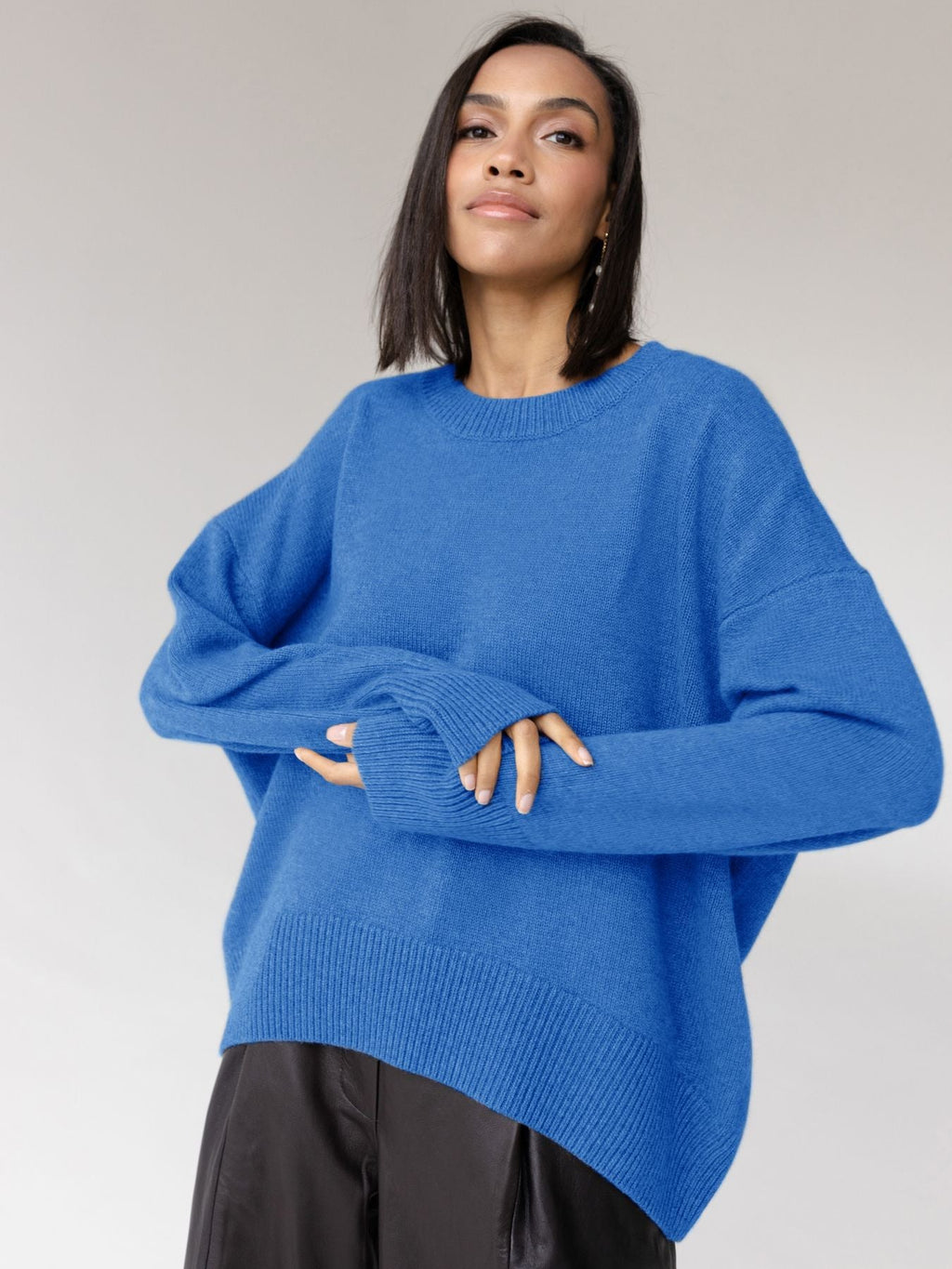 Pullover Damen mit weitem Schnitt und Rundhalsausschnitt - 3 - Trendlinie