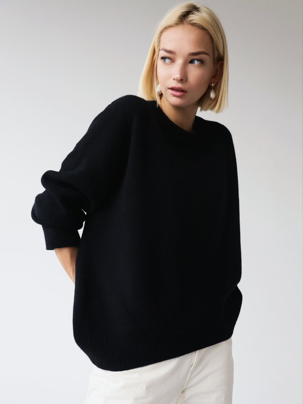 Pullover Damen mit weitem Schnitt und Rundhalsausschnitt - 5 - Trendlinie