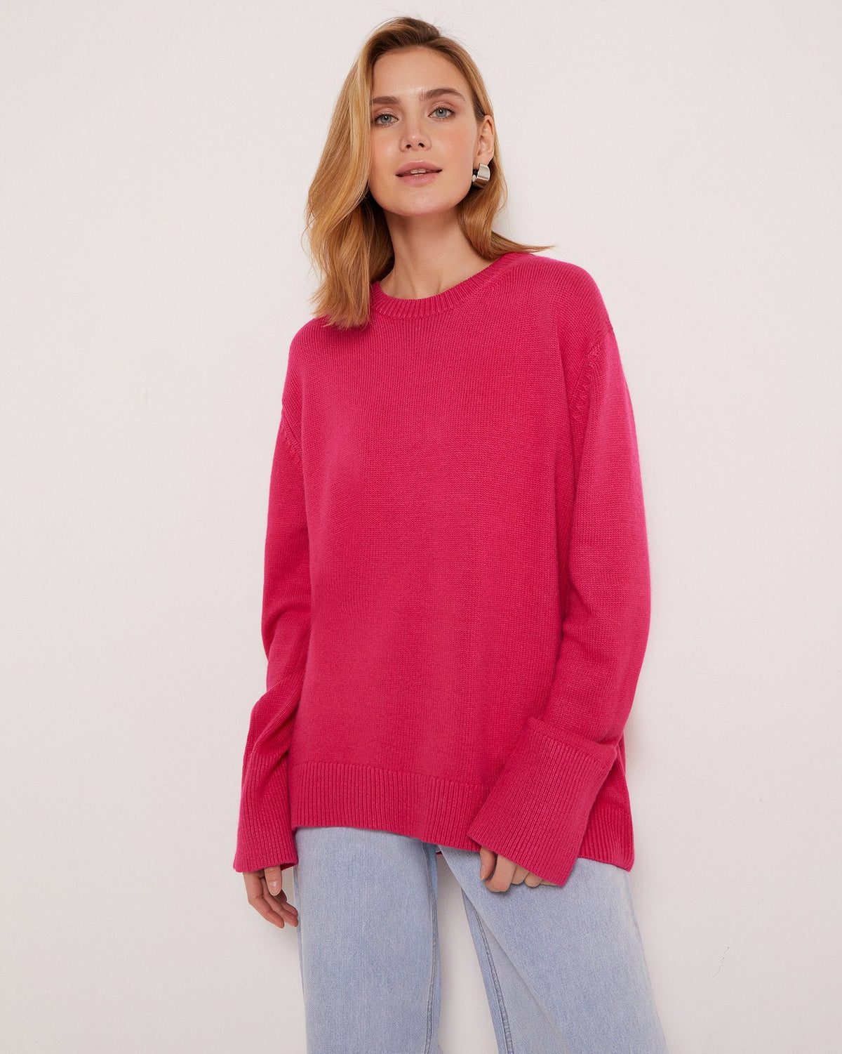 Pullover Damen mit weitem Schnitt und Rundhalsausschnitt - 7 - Trendlinie
