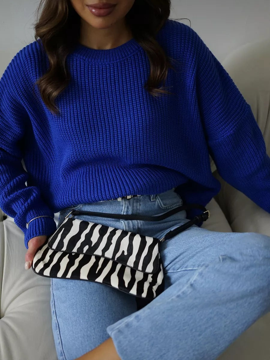 Damen Pullover mit Rundhalsausschnitt und lockerer Passform - 6 - Trendlinie