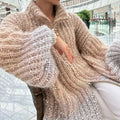 Femininer Cardigan Damen mit lässigem Schnitt und Glitzer-Details - 8 - Trendlinie