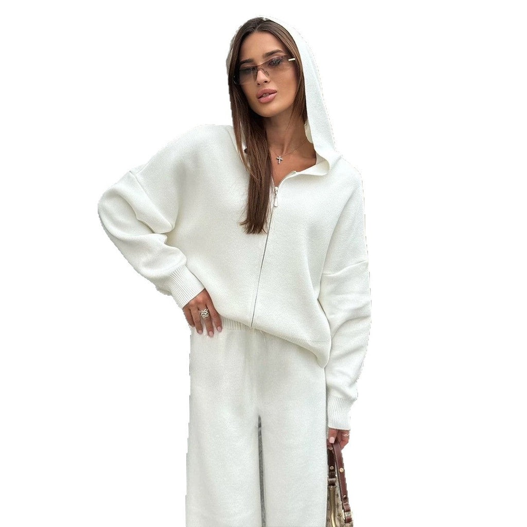 Lounge Set Damen mit Kapuze und lässigem Schnitt - 3 - Trendlinie