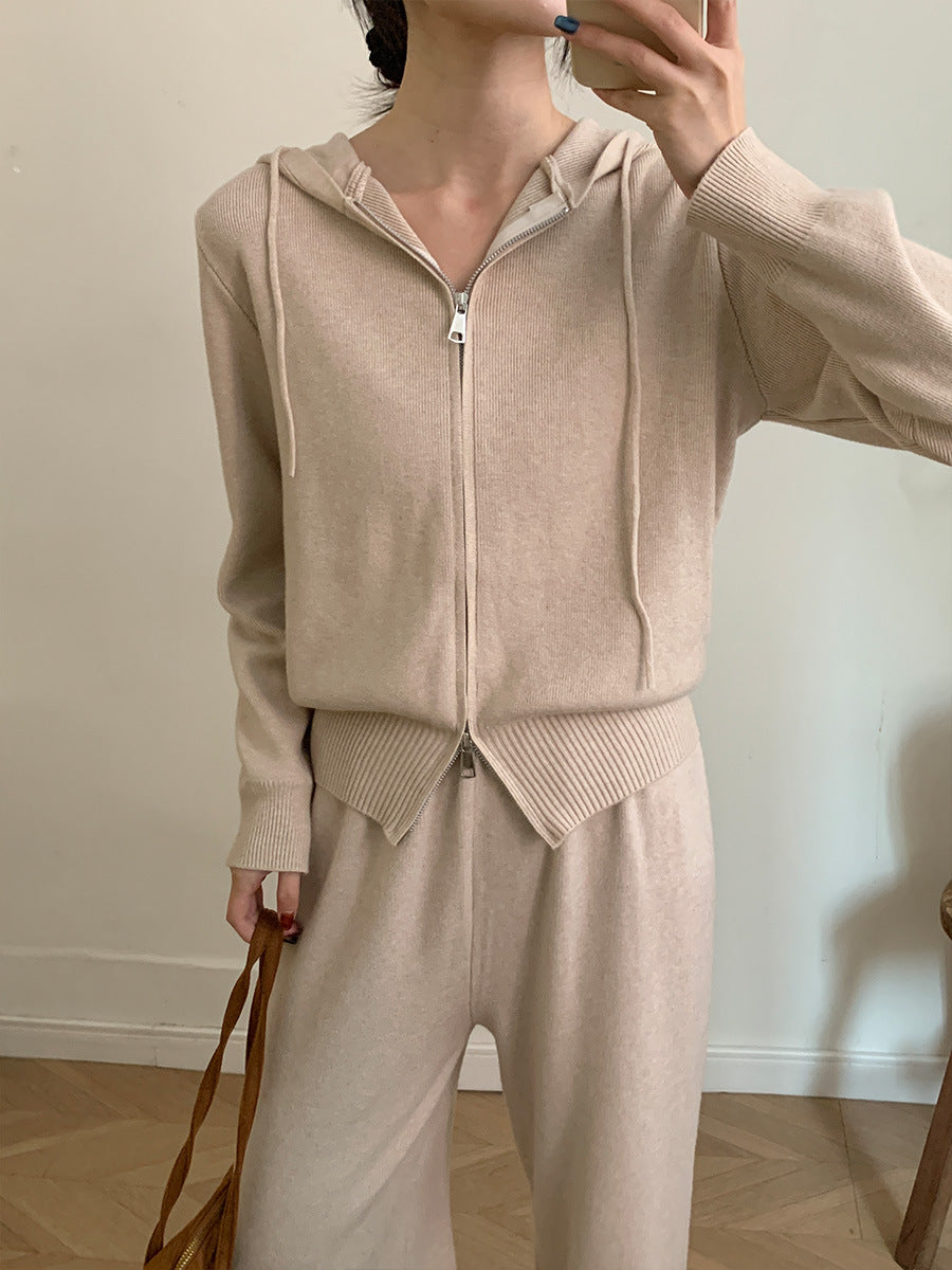 Lounge Set Damen mit Kapuze und lässigem Schnitt - 6 - Trendlinie