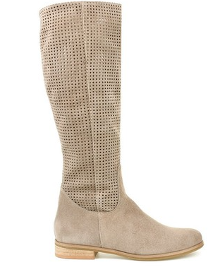 Damen Boots mit runder Spitze und durchbrochenem Design - 3 - Trendlinie