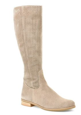 Damen Boots mit runder Spitze und durchbrochenem Design - 5 - Trendlinie