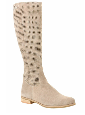 Damen Boots mit runder Spitze und durchbrochenem Design - 6 - Trendlinie