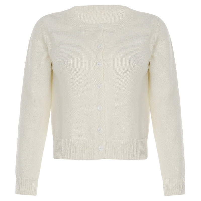 Cardigan Damen mit Rundhalsausschnitt und Knopfverschluss - 2 - Trendlinie