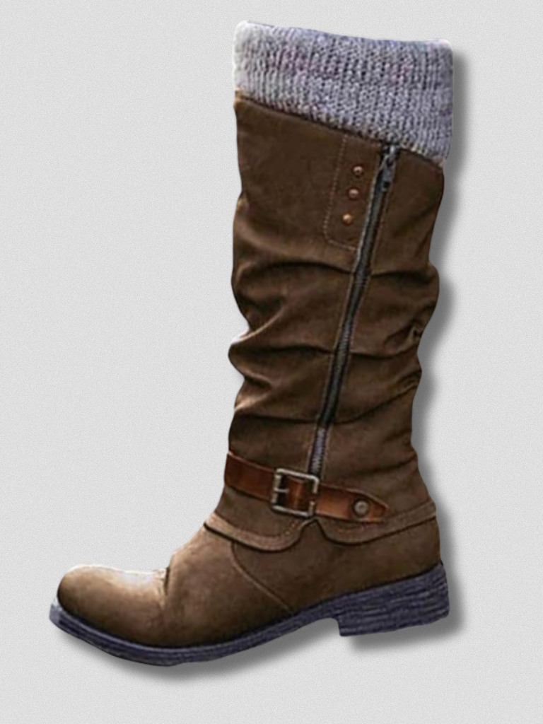 Stiefeletten Damen mit hohem Schaft und praktischen Reißverschlüssen - 4 - Trendlinie