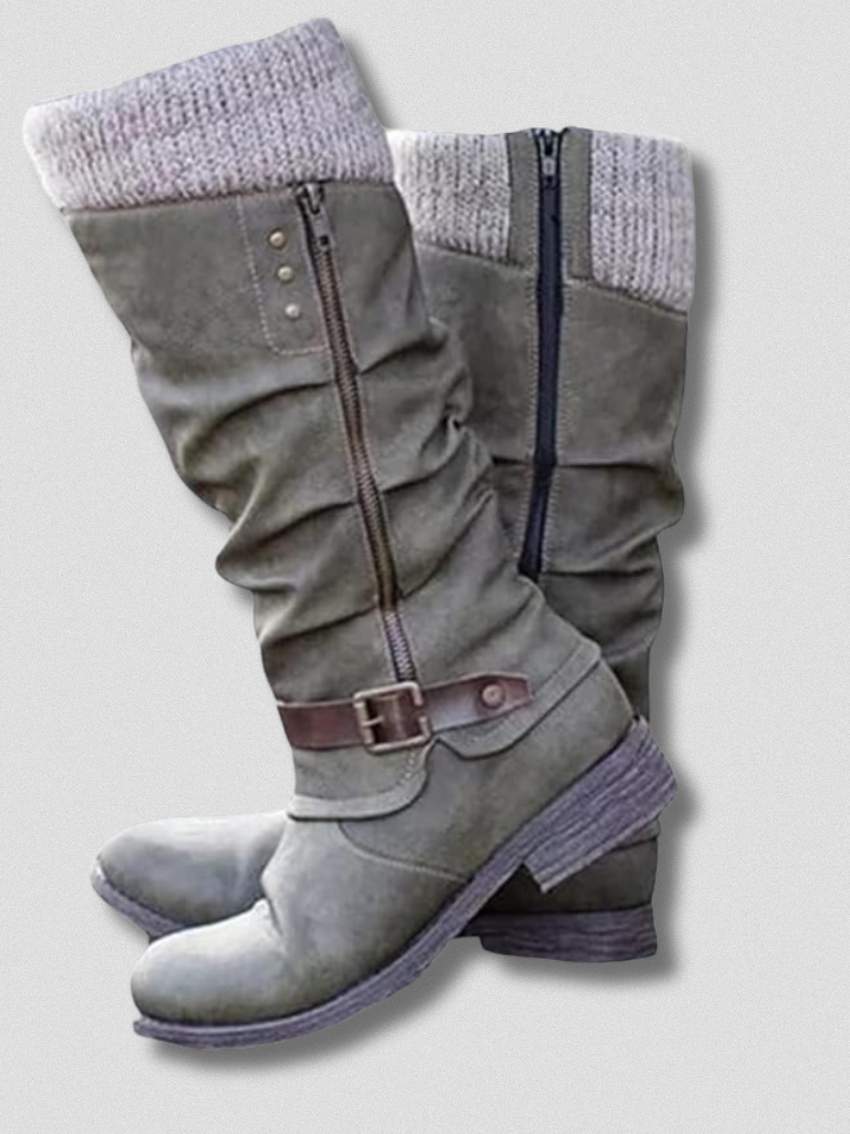Stiefeletten Damen mit hohem Schaft und praktischen Reißverschlüssen - 6 - Trendlinie