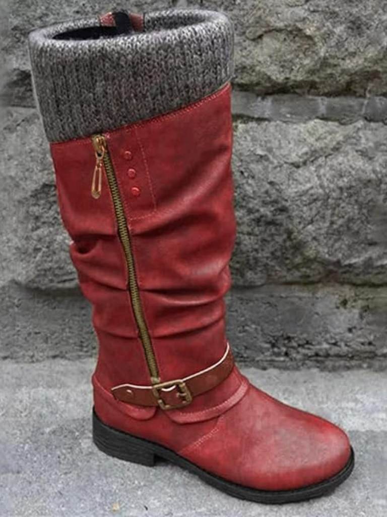 Stiefeletten Damen mit hohem Schaft und praktischen Reißverschlüssen - 8 - Trendlinie