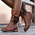 Damen Boots mit Schnürung und modischer Akzent - 1 - Trendlinie