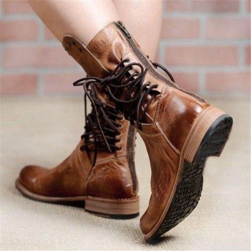 Damen Boots mit Schnürung und modischer Akzent - 3 - Trendlinie