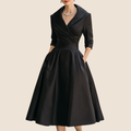 Elegantes Abendkleid Damen mit Wickelschnitt und schwingendem Rock - 8 - Trendlinie