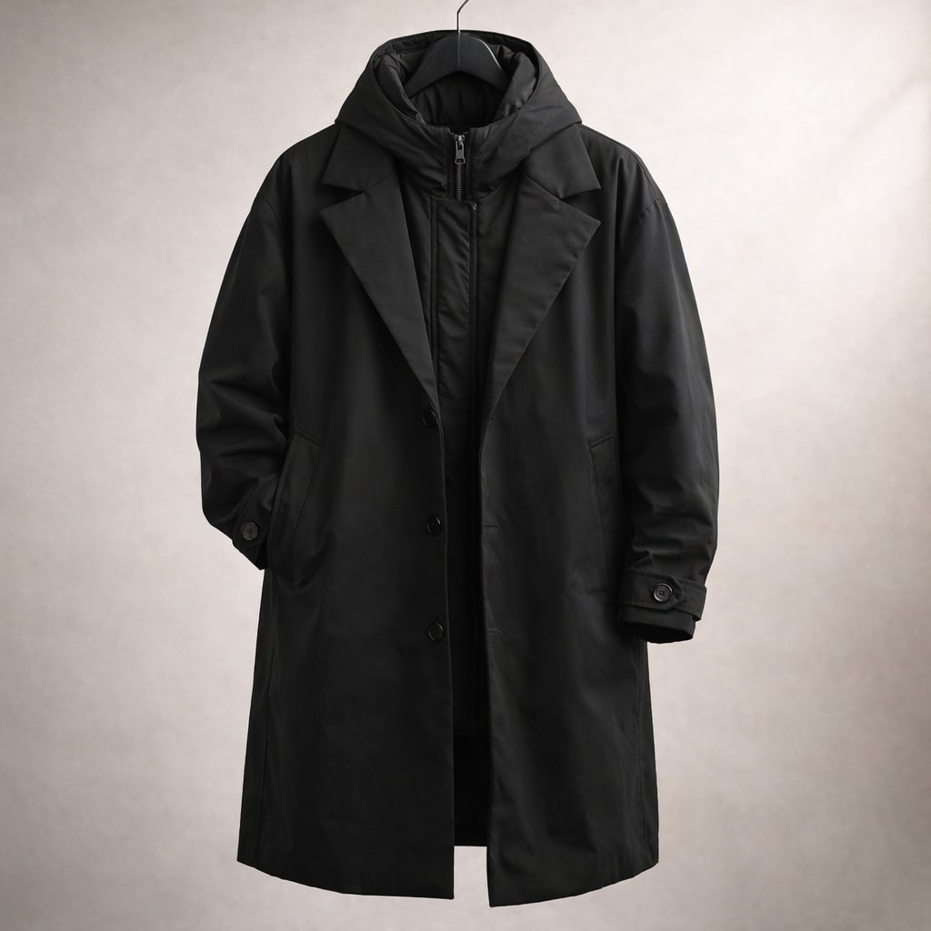 Damen Trenchcoat mit Kapuze und modernem Schnitt - 2 - Trendlinie