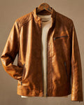 Lederjacke Damen mit Steppdetails und modernem Schnitt - 1 - Trendlinie