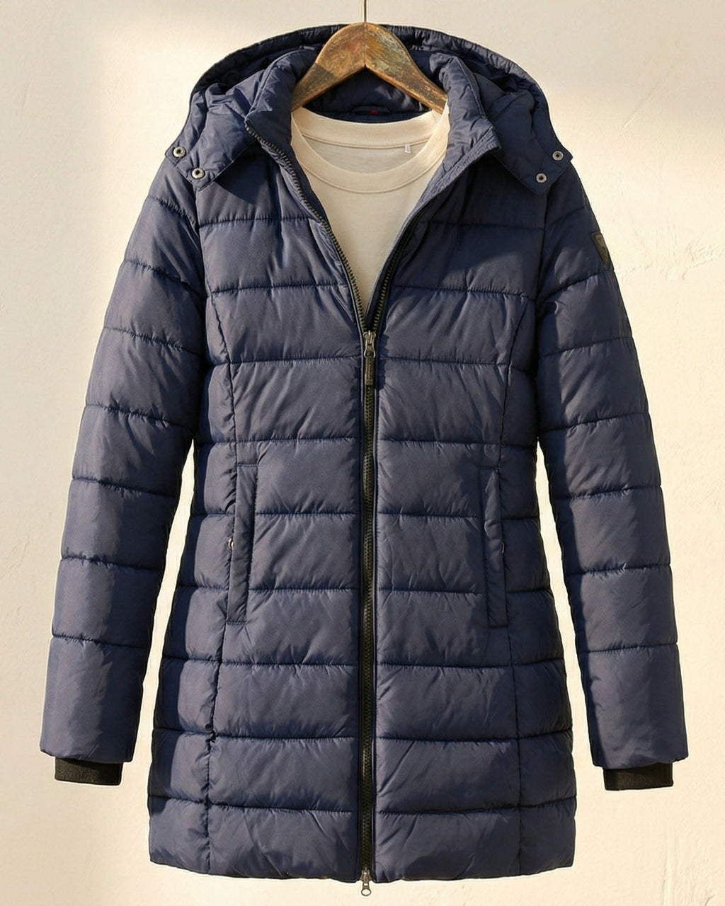 Damen Jacke mit Kapuze und tailliertem Schnitt – in trendigem Gelb - 5 - Trendlinie