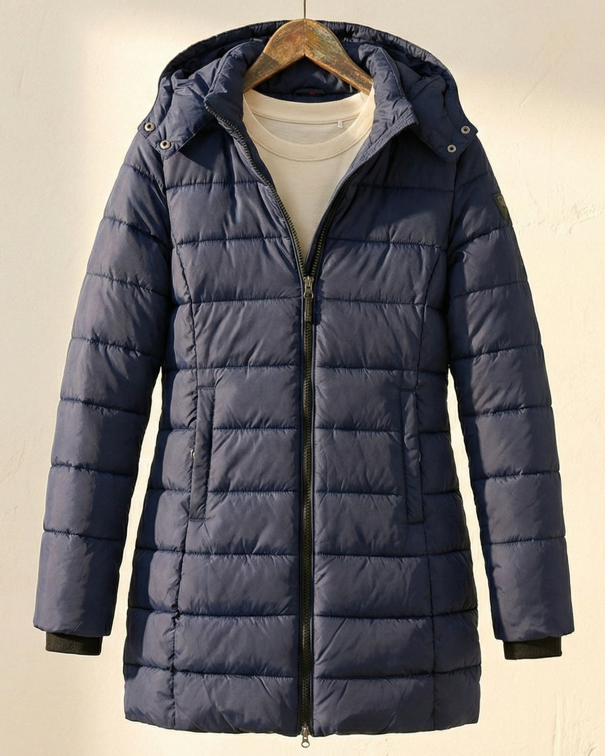 Damen Jacke mit Kapuze und tailliertem Schnitt – in trendigem Gelb - 5 - Trendlinie