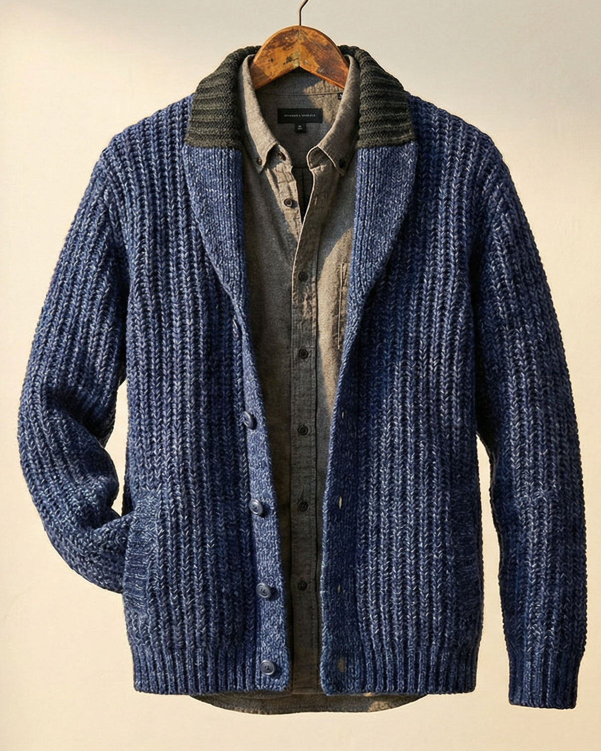 Damen Cardigan mit Schalkragen und strukturiertem Design - 2 - Trendlinie